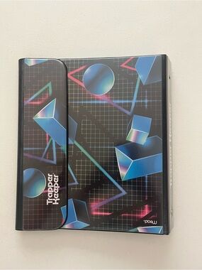 Mead Trapper Keeper Kids Accessories - Retro Geometric Black/Blue -B